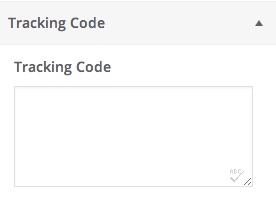 Tracking code